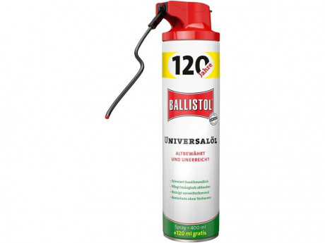 Ballistol univerzální olej 520 ml. Varioflex spray (400 ml. + 120 ml. ZDARMA)