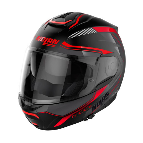 Nolan N100-6 Surveyor Flat Black/Red N-COM 21