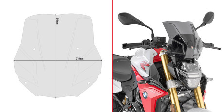 Givi 5139S kouřové plexi BMW F 900 R (21-)