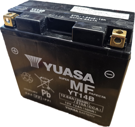 Motobaterie Yuasa YT14B 12V 12Ah 