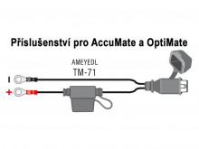 TM-71 Propojovací kabel s vodotěsným konektorem - příslušenství k nabíječkam ACCUMATE a OPTIMATE  