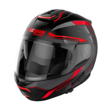 Nolan N100-6 Surveyor Flat Black/Red N-COM 21 